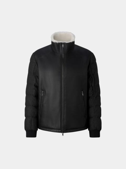 BOGNER Aleco Quilted Leather Jacket in Black
