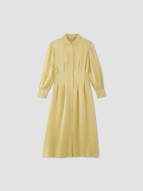 EVERLANE THE HAMMERED SATIN SHIRT DRESS