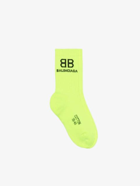 BALENCIAGA Men's Bb Corporate Socks in Yellow