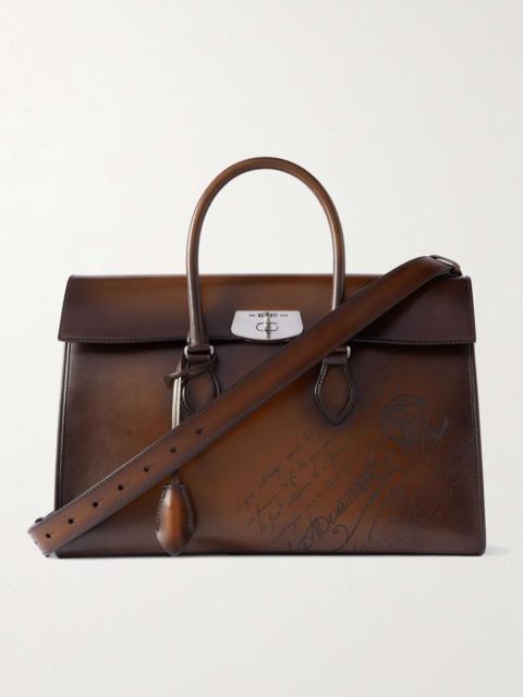 Berluti E'Mio Scritto Venezia Leather Briefcase