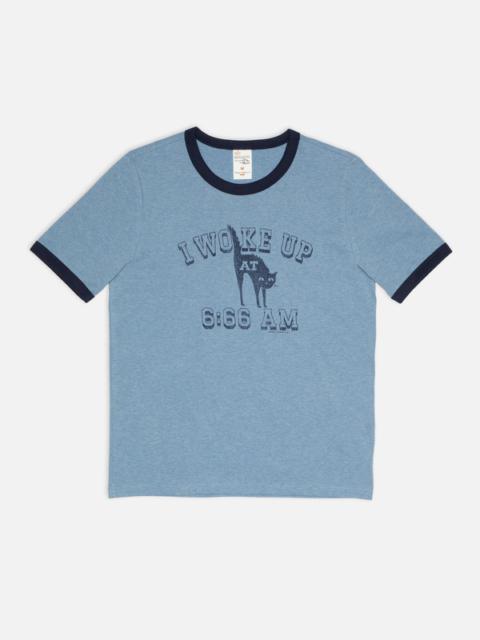 Nudie Jeans Ricky 6-66 Ringer T-Shirt Bluemelange