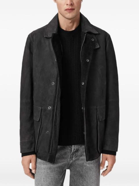 ALLSAINTS Bolton waxed suede coat