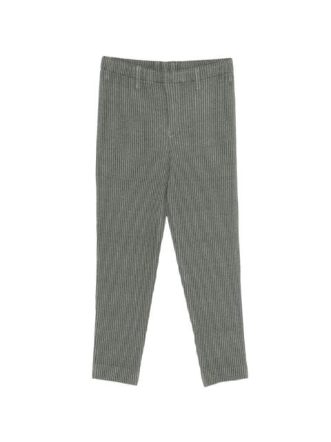 ISSEY MIYAKE pleated tapered trousers