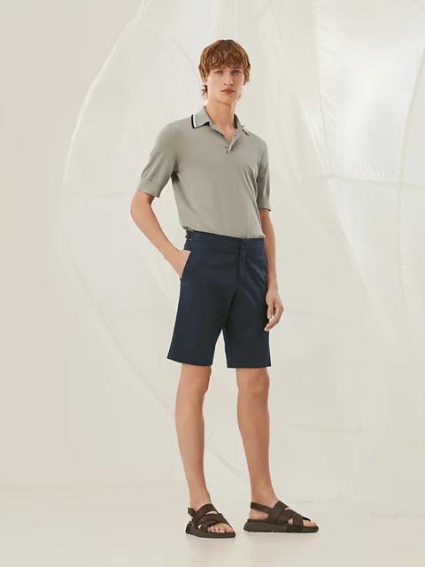 Hermès Saint Germain shorts with leather tab