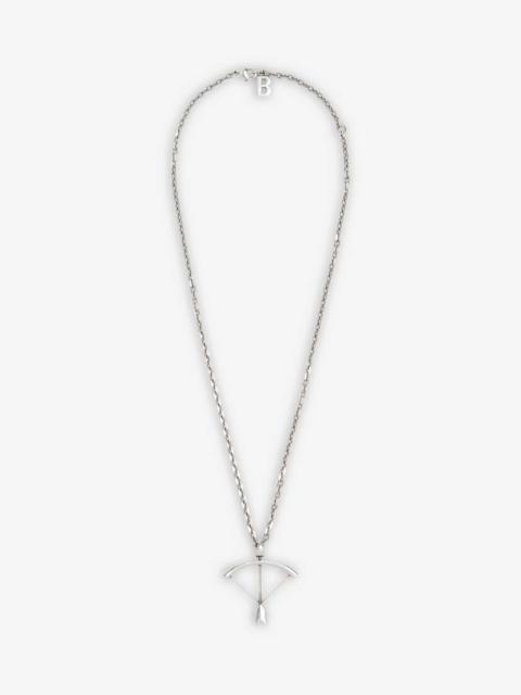 BALENCIAGA Women's Zodiac Sign Sagittarius Necklace in Silver