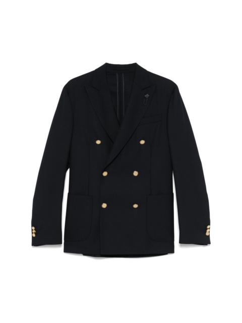 LARDINI brooch-detail blazer
