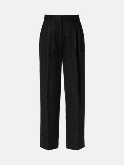 TOTEME Wool-blend flannel straight pants