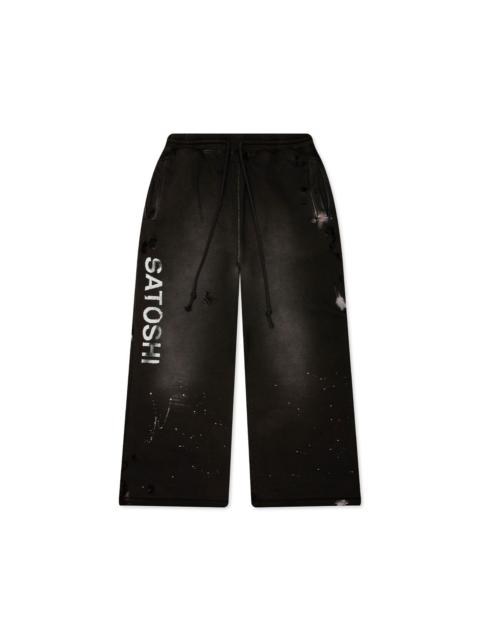 SATOSHI NAKAMOTO Satoshi Nakamoto 'Luke' Fleece Sweatpants (Black)