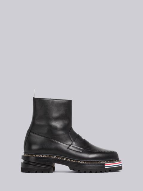 Thom Browne Vitello Calf Penny Loafer Ankle Boot