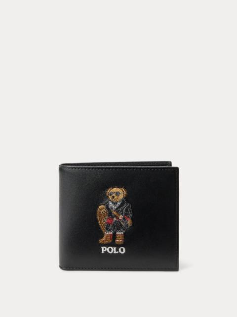 Polo Ralph Lauren Polo Bear Leather Billfold Wallet