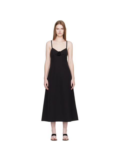 SANDY LIANG Black Pilton Midi Dress