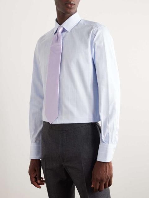 Prince of Wales Checked Cotton-Poplin Shirt