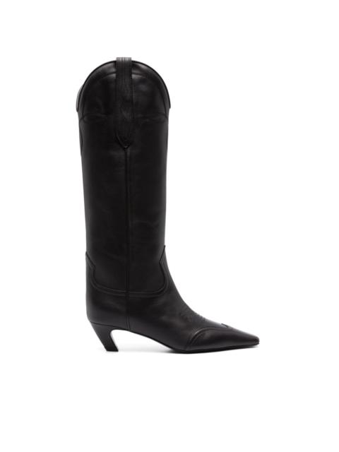 KHAITE knee-high leather boots