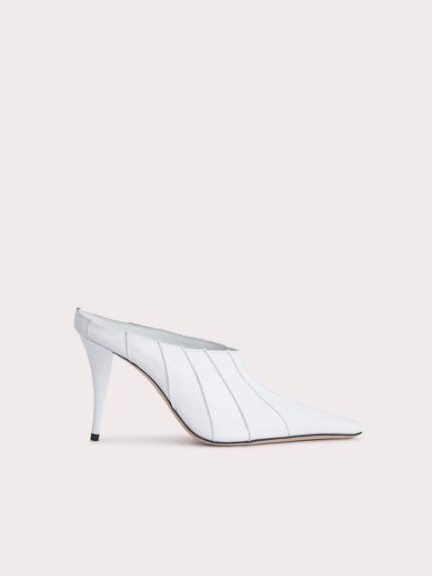 BY FAR Trish White Nappa Leather