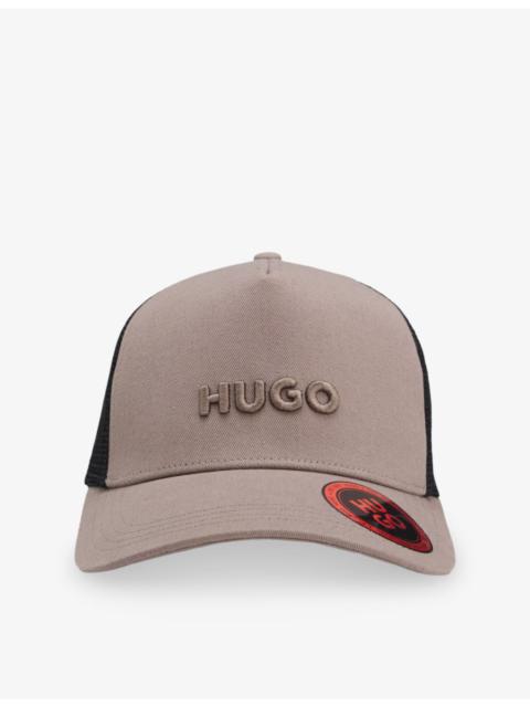 HUGO Logo-Embellished Cotton-Twill Trucker Cap