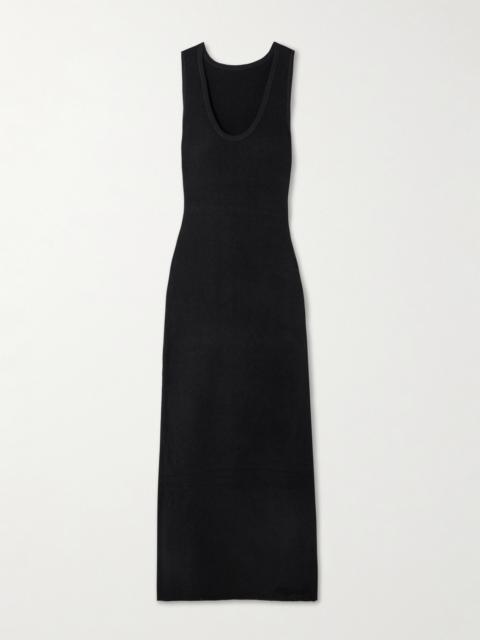 SIR. Chiara Cotton-blend Bouclé Maxi Dress