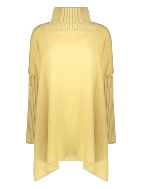 Herno high-collar asymmetrical shirt