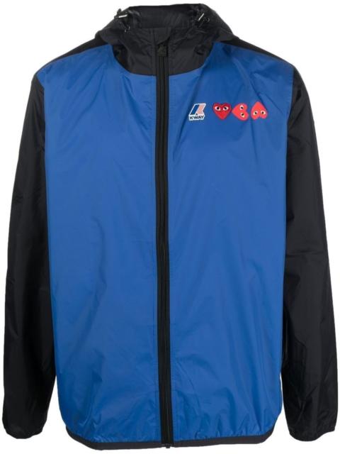 Comme des Garçons PLAY x K-Way Heart-patch lightweight jacket