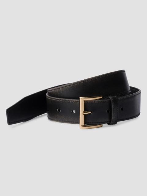 Prada Women's Leather Belt - Black