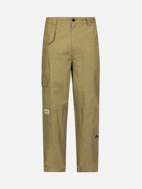 EVISU ASYMMETRIC AND MULTI-POCKETS LOOSE FIT CARGO PANTS
