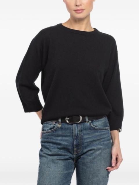 extreme cashmere N°398 Jewel short-sleeve crew-neck sweater