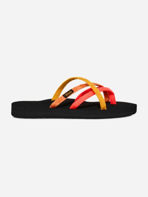 Teva Women's Olowahu Flip-Flop Sandals Flip Flops in Neon Coral Multicolor