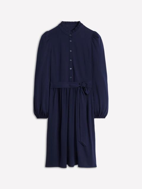 BODEN Willow Frill Short Shirt Dress-Navy