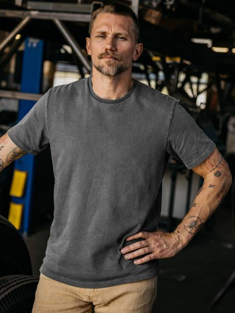 HIROSHI KATO The Stamp 9oz Organic Cotton - Concrete