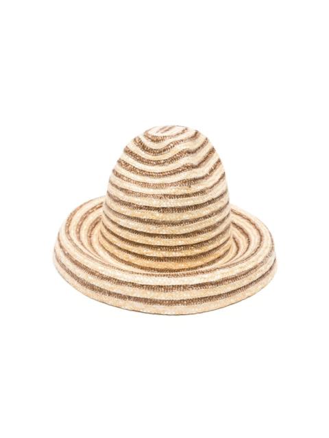 Magda straw bucket hat