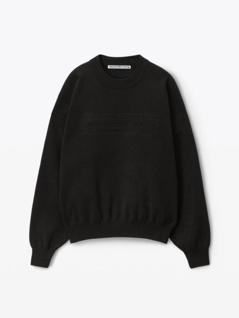 Alexander Wang PULLOVER SWEATER IN RIBBED CHENILLE