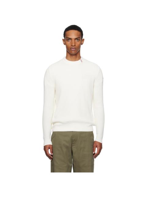 Moncler Off-White Crew Neck Sweater