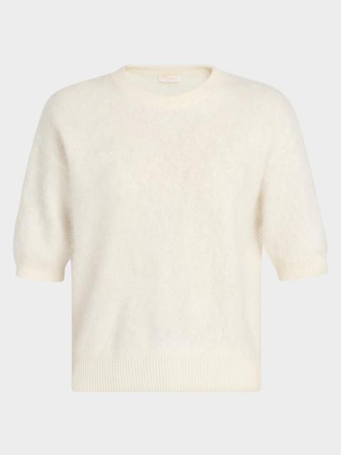 RAMY BROOK Elbow-Sleeve Cashmere Sweater
