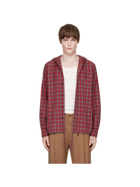 EGONLAB Red Hooded Shirt