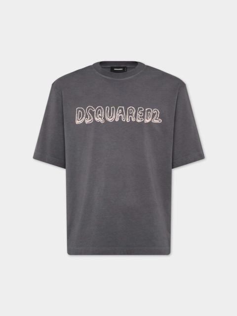 DSQUARED2 BEST FADE LOOSE FIT CARTOON LOGO T-SHIRT