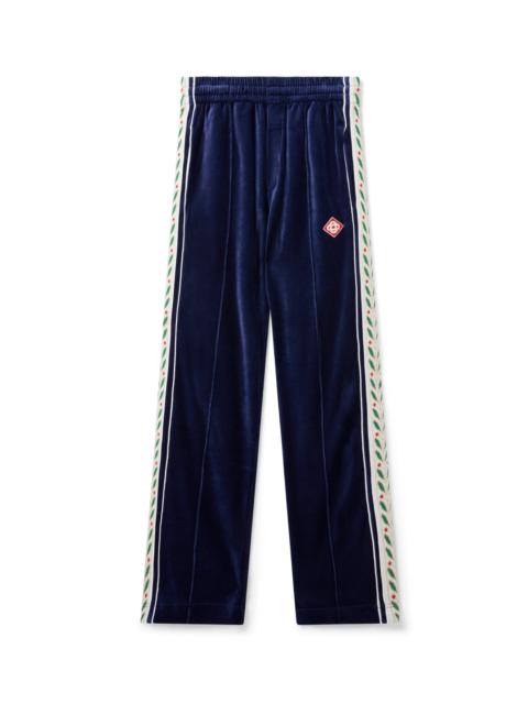 CASABLANCA Laurel Velour Taped Tracksuit Bottoms