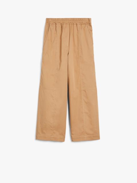 WEEKEND Max Mara MILVA Cotton wide-leg trousers