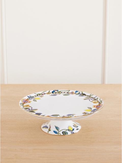 La DoubleJ Gold-plated Painted Porcelain Cake Stand