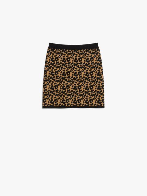 DOMIZIA Jacquard yarn mini skirt