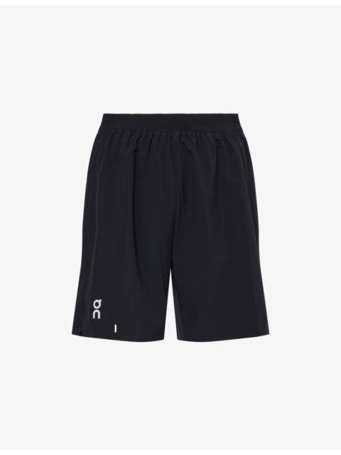 On Train Brand-Print Stretch-Woven Shorts