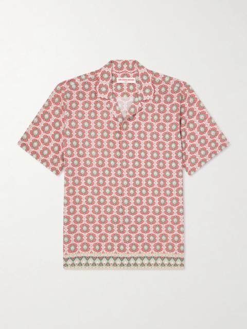ORLEBAR BROWN Maitan Passetto Camp-Collar Printed Lyocell Shirt