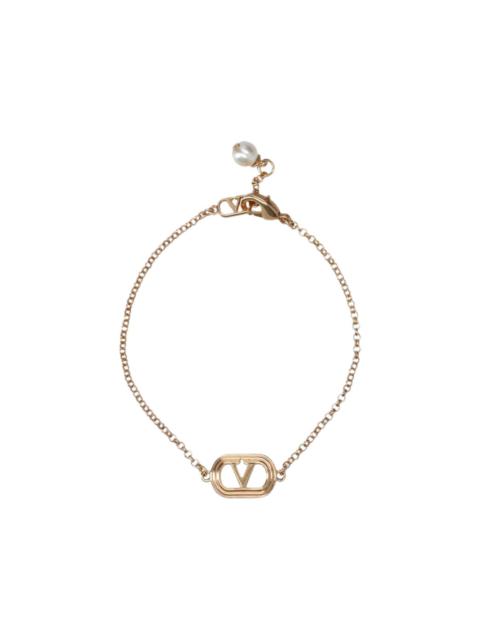Valentino VLogo Signature faux-pearl detail bracelet
