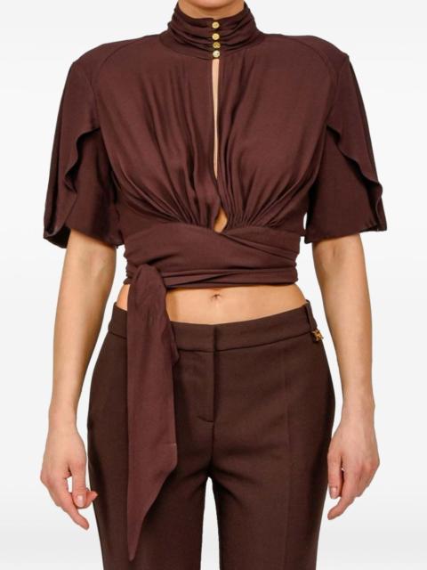 ELISABETTA FRANCHI button-neck top