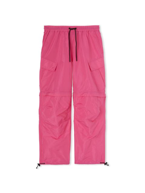 MSGM Solid color taffeta cargo pants