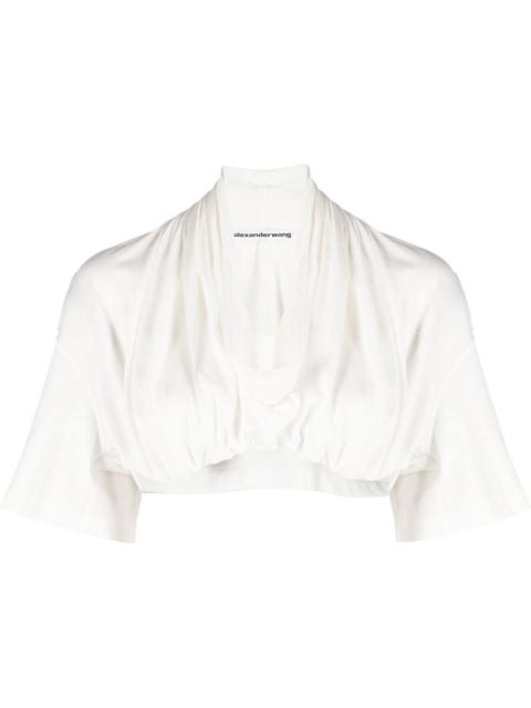 Alexander Wang draped crop top