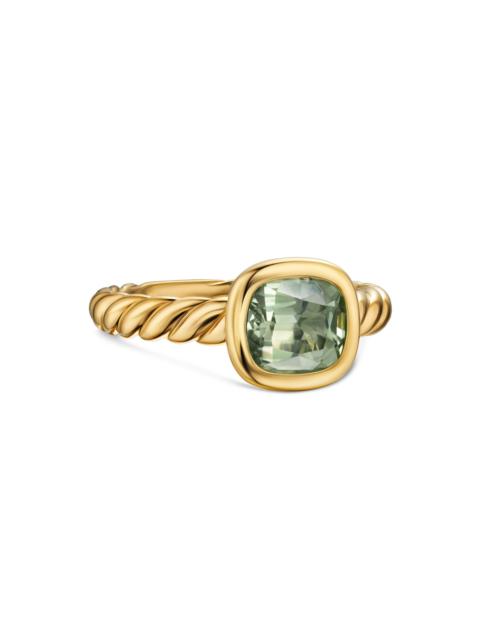 DAVID YURMAN Women's DY Mercer Stone Ring in 18K Yellow Gold - New Prasiolite