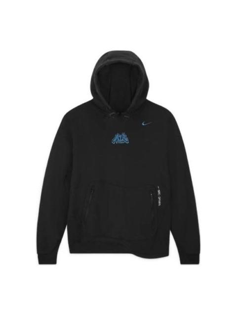 Nike Nike x Off-White Fleece Hoodie 'Black Blue' DN1759-010