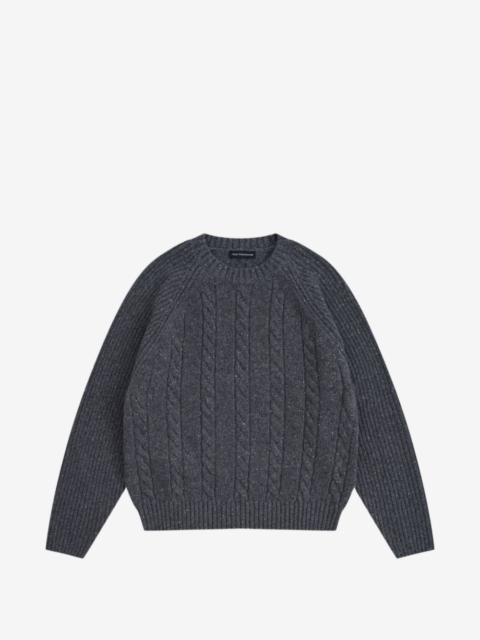 Gosha Rubchinskiy cable-knit flecked sweater