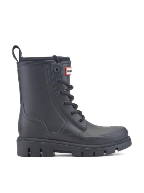 HUNTER Women's Diana Waterproof Lace-Up Rain Boots