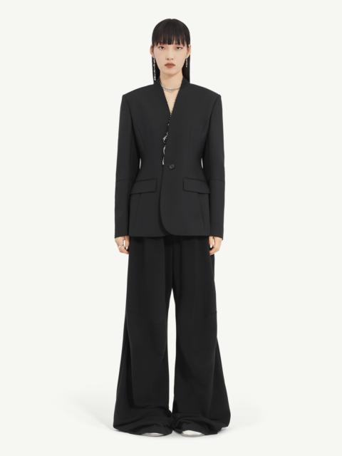 MM6 Maison Margiela Collarless Suit Jacket
