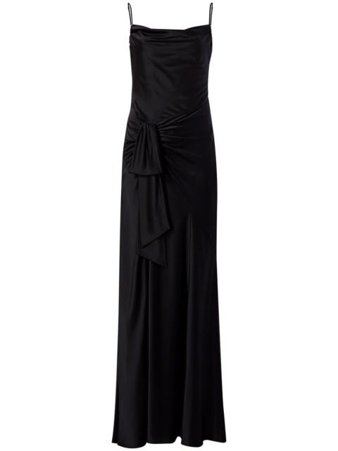 Cinq à Sept side slit silk dress